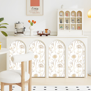 Creation Of Time And <b>Space</b> Floral Peel Stick Wallpaper Self Adhesive Waterproof <b>Light</b> Luxury Nordic Style For Bedroom - Product Image 3