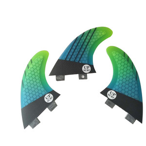 Aileron de planche de surf UPSURF <span class=keywords><strong>FCS</strong></span> G5, haute qualité, nid d'abeille, double languettes - Product Image 1