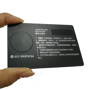 China fabricante boa qualidade impressão cartão inteligente de metal com chip