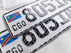 Placas de Matrícula Libyasas y Guineanas, Placas de Matrícula del Congo, Placa de Matrícula de Brazzaville, Placas de Matrícula de Kinshasa - Product Image 2