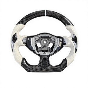Volant sport en fibre de carbone et Alcantara avec éclairage LED pour Infiniti G35 G35X Fx35 M35 Nissan 350Z <span class=keywords><strong>370Z</strong></span> 2002 2003 2004 2005 2006 2007 - Product Image 3