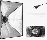 Set Latar Belakang & Stand Fotografi 2x3M - Softbox, Kit Pencahayaan Payung untuk Studio Foto