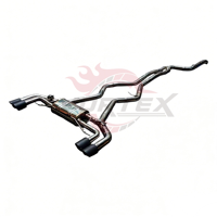 Sistema de Escape Catback Valvetronic de Acero Inoxidable Vortex, Acabado Azul Quemado de 1.5 mm de Espesor para G20 G21 M340 M340i M440i 3.0T