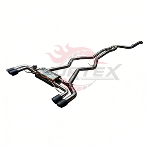 Vortex Stainless Steel Valvetronic Catback <b>Exhaust</b> System 1.5mm Thick Blue Burnt Finish for G20 G21 M340 M340i M440i 3.0T - Product Image 3