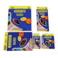 Ensemble de crayons de couleur huileux hexagonaux de 7.5 pouces pour enfants Crayon de peinture de 3.5 pouces pour l'école primaire