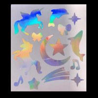 Rouleau de vinyle holographique imprimable à l'éco-solvant, PVC traité au laser avec effet arc-en-ciel, adhésif pour la publicité et la décoration