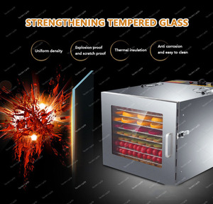 10 khay Máy sấy thực phẩm Trái Cây thương mại rau quả Jerky dehydrator dứa rau và trái cây máy sấy thực phẩm dehydrator - Product Image 5
