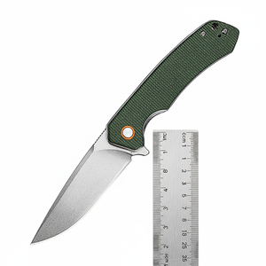 Couteau pliant personnalisé en acier D2, lame en acier, manche en aluminium traité CNC, portable, pour la chasse, le camping, les outils EDC, couteau tactique - Product Image 1