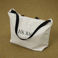 Sac fourre-tout personnalisé en toile de coton recyclé avec poignées, imprimé avec logo sur mesure, pour courses et épicerie
