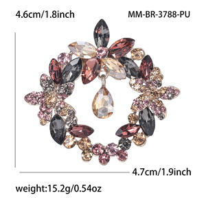 Broches de Flores de Aleación Chapados en Oro con Esmalte de Goteo de Moda, Diseños Personalizados, Regalo de Lujo Unisex para Bodas, Compromisos y Fiestas - Product Image 6