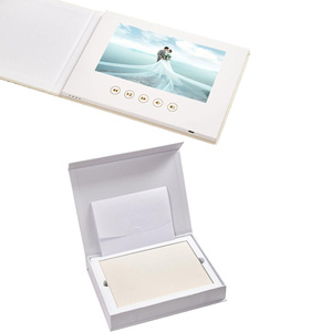 Livre vidéo et boîte en gros 2026, boîte rectangulaire luxueuse et mémorable, livre vidéo LCD pour <span class=keywords><strong>anniversaire</strong></span> - Product Image 1