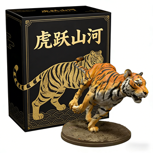 Escultura de <span class=keywords><strong>Tigre</strong></span> de Resina Pintada a Mano de Alta Calidad, Adorno de Arte Animal para Decoración del Hogar <span class=keywords><strong>y</strong></span> Recuerdo - Product Image 5