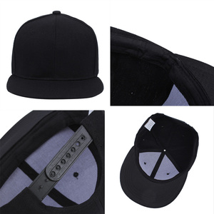 Nón kết thêu logo tùy chỉnh, kiểu dáng đơn giản, vành phẳng, dành cho nam, mũ bóng chày snapback, mũ thể thao, chất liệu canvas, unisex, người lớn, 2 cái - Product Image 2
