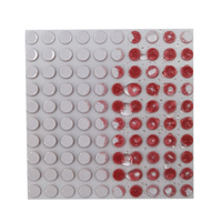 Autocollant artisanal sensible à l'eau à changement de couleur irréversible, blanc à rouge, en PET, pour garantie de batterie de téléphone électronique Pro