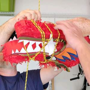 Nicro personnalisé bébé douche <span class=keywords><strong>anniversaire</strong></span> chinois nouvel an fête décoration faveur jouet confettis gros Dragon rouge Mini Pinata pour les enfants - Product Image 3