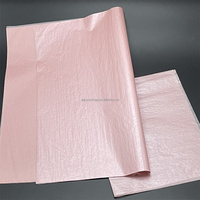 Papier de Soie d'Emballage Cadeau de Luxe Personnalisé, Dorure Or, Logo Imprimé, Or Rose, pour Noël