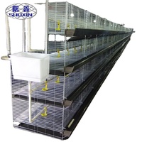Équipement pour élevage de poulets : Cage de poussins de 4 niveaux de type H pour poussins d'un jour, système de batterie d'élevage avicole