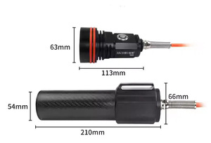 ARCHON DH800 Torcia Subacquea Professionale 8000 Lumen Luce Bianca Calda LED Flood Spot Subacquea 200 Metri per Immersioni e Ricerca e Soccorso - Product Image 6