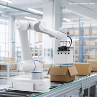 Bras robotique collaboratif 6 axes pour Nova 5, 5 kg, portée 850 mm, IP54, Cobot industriel avec capteurs de sécurité et moteur PLC