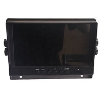 Aosi-écran petit moniteur DVR pour voiture, 9 pouces, TFT LCD, entrée vidéo 2 pour AHD720P, vue avant et arrière, 8 caméras LED