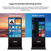 Pantalla LCD Interactiva de 32 43 49 55 Pulgadas para Publicidad, Señalización Interior, Kiosco Digital con Pantalla Táctil/Sin Táctil