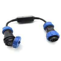 Conector Impermeable SP1710 P5 a SP1711 S5, Cable de Alimentación con Conector de Aviación e Indicador LED