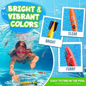 Ensemble de jouets de plongée en plastique pour enfants EPT, jouets de piscine sous-marine, lot de 4 jouets de plongée requin - Product Image 6