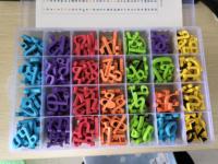 Ensemble complet de 231 pièces, alphabet éthiopien en mousse magnétique pour l'éducation précoce, alphabet amharique, lettres magnétiques colorées