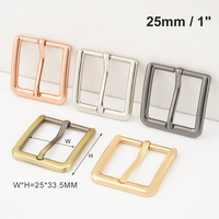 Boucles à ardillon en métal multi-usages assorties de 20 mm et 25 mm pour sangles de 3/4 po et 1 pouce, idéales pour sacs et ceintures en cuir - Vente en gros