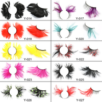 Nouveaux cils en vison artificiels de style exagéré, de haute qualité, de style fou, dramatiques