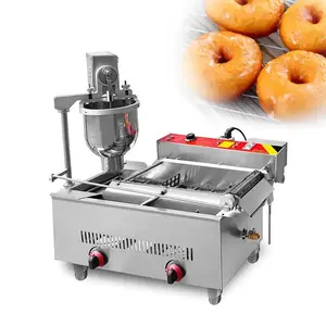 Maquina électrique commerciale de gaz de mochi entièrement automatique mini donas fabricant de beignets de beignets friteuse de remplissage faisant la machine