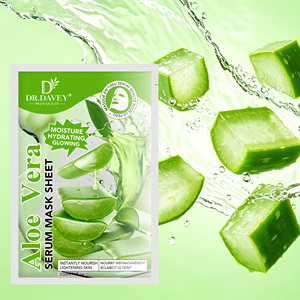 แผ่นมาส์กหน้า DR DAVEY Glowing Serum Sheet Mask สูตรอโลเวร่า สำหรับใช้ในชีวิตประจำวัน (Private Label) - Product Image 1
