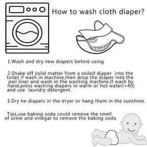 Pañal de bolsillo de tela para bebé al por mayor HappyFlute, pañal de bolsillo reutilizable lavable, pañal de bebé ecológico apto para 3-15kg bebé