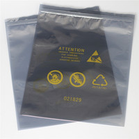 Sac à fermeture éclair antistatique, PET PE laminé, protection ESD, 021829, emballage pour l'électronique grand public