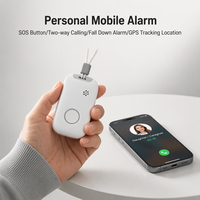 Sécurité personnelle et protection des travailleurs isolés, alerte d'urgence SOS, traceur GPS pour personnes âgées, petit bouton SOS avec détection de chute