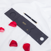 Boîte cadeau en papier recyclable personnalisée pour porte-cartes de crédit avec gaufrage et design sur mesure
