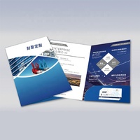 Carpeta de archivos de lujo promocional con solapa presentación A4 carpetas logotipo personalizado