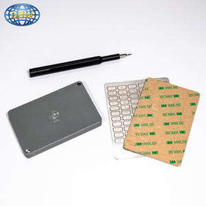 <span class=keywords><strong>Cartera</strong></span> de criptomonedas GBW de aluminio mecanizado CNC y acero inoxidable, billetera fría, billetera de hardware, almacenamiento de metálico para frases de semillas mnemónicas, brochado - Product Image 4