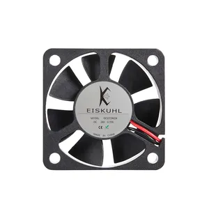 50mm Ventilador Axial Ventilador 5015 5V Cooler Fan 24V DC Pequenos Ventiladores de Alta Temperatura 50x50x15 Fornecedor Trabalhando