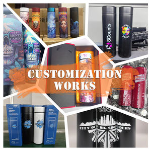 Bouteille d'eau personnalisée de 500 ml avec affichage de la température LED, en acier inoxydable, thermos intelligent, isolée sous vide, gourde numérique anti-fuite - Product Image 6