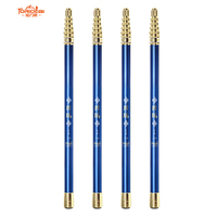 Manche de épuisette en fibre de carbone TLL Édition Bleu & Or - Entièrement certifié - Meilleure vente pour l'e-commerce