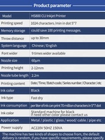 Mesin Printer Inkjet CIJ Kode Batch Cerdas untuk Botol, Logam, Kantong Plastik, Kaleng, Kotak Karton