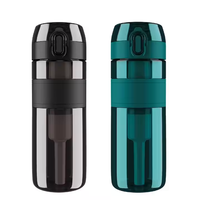 Vente directe d'usine OEM et ODM, bouteilles d'eau filtrantes de sport de 500 ml sans BPA, purificateur de camping, bouteille d'eau Tritan d'extérieur avec filtre