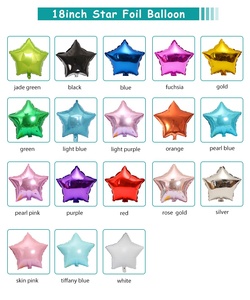 Globo de Aluminio Metálico de 10/18 Pulgadas para Publicidad, Decoración de Fiestas, Globos de Helio en Forma de Estrella - Product Image 6