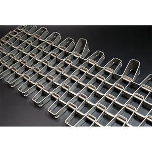 Bande transporteuse en grillage métallique résistance aux hautes températures Rouleau de <span class=keywords><strong>plaque</strong></span> de chaîne en acier inoxydable galvanisé en acier au carbone - Product Image 2