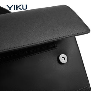 Sac pour homme en cuir véritable pleine fleur YIKU, avec logo personnalisé, grande capacité, sac à main décontracté pour affaires - Product Image 4
