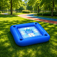 Table de jeu aquatique multifonction gonflable pour piscine extérieure, bar à glace pour fêtes estivales en famille et entre amis
