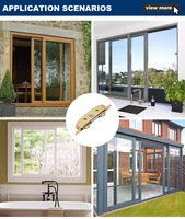 Roulette de porte coulissante en acier inoxydable de haute qualité, à faible bruit, roulement durable pour balcon, cuisine, armoire