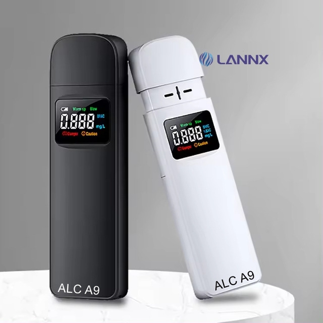LANNX ALC A9 Manufacturer Small And Portable Digital Breath Alcohol Tester breathalyzer High Sensitivity Alcohol Measurement