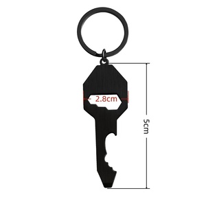 <span class=keywords><strong>Porte</strong></span> Clés Outil Multifonction Acier Inoxydable <span class=keywords><strong>Décapsuleur</strong></span> Tournevis <span class=keywords><strong>Clé</strong></span> Hexagonale Pied de Biche Outil EDC Poche Cadeau Homme - Product Image 4